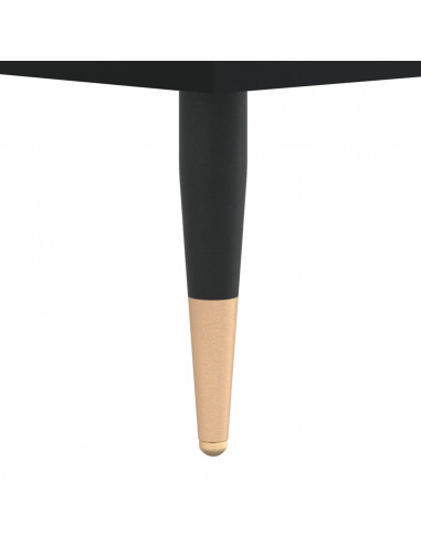 Armadietto da Bagno Nero 30x30x190 cm in Legno Multistrato