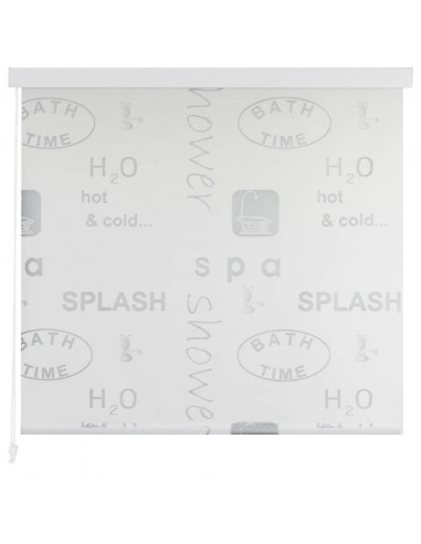 Tenda a Rullo per Doccia 100x240 cm Schizzi