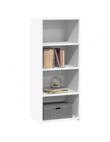 Credenza Bianca 50x41x124 cm in Legno Multistrato