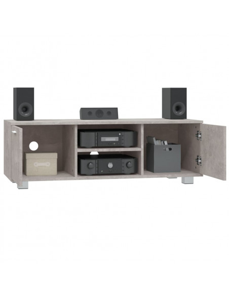 Mobile per TV Grigio Cemento 120x40,5x35 cm Legno Multistrato