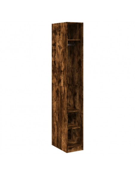 Armadio Rovere Fumo 30x50x200 cm in Legno Multistrato