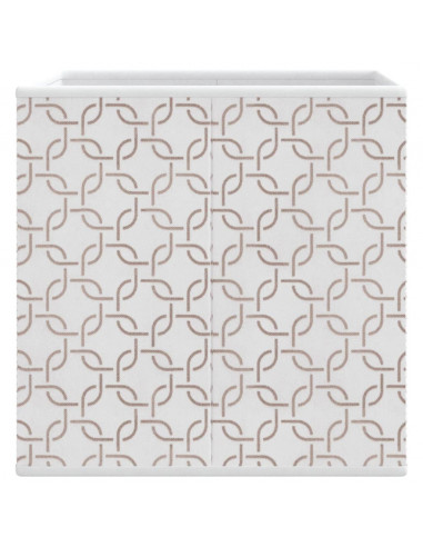 Scatole Portaoggetti 4 pz Crema 32x32x32 cm Tessuto non Tessuto