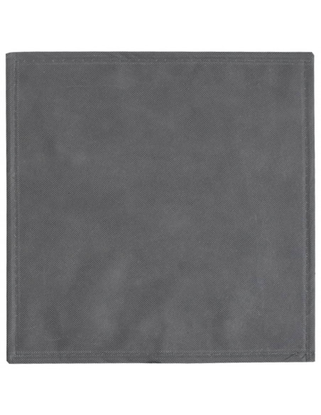 Scatole Portaoggetti 4 pz Grigio 32x32x32cm Tessuto non Tessuto