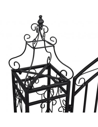 Cancello Ornamentale da Giardino Ferro Battuto 122x20,5x134 cm