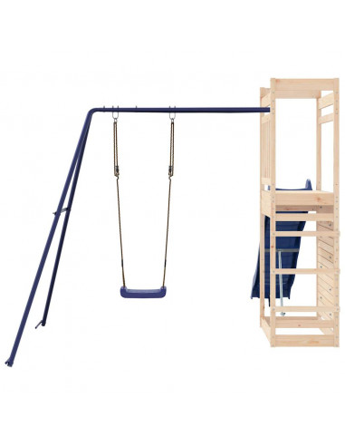 Set da Gioco da Esterno in Legno Massello di Pino