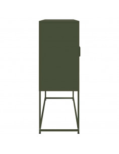 Credenza Verde Oliva 100,5x39x107 cm in Acciaio 2