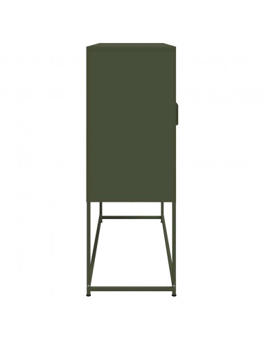 Credenza Verde Oliva 100,5x39x107 cm in Acciaio