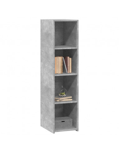 Credenza Grigio Cemento 30x41x124cm in Legno Multistrato
