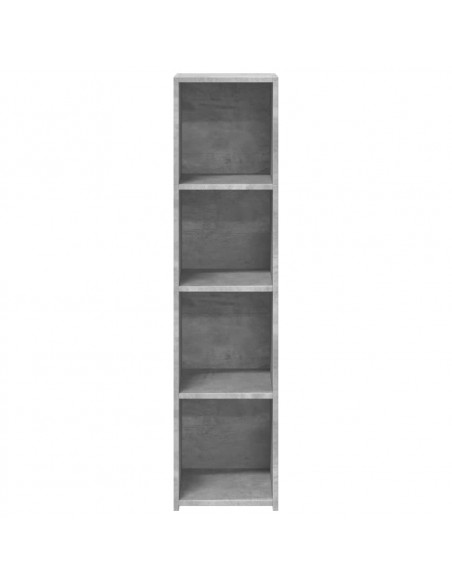 Credenza Grigio Cemento 30x41x124cm in Legno Multistrato