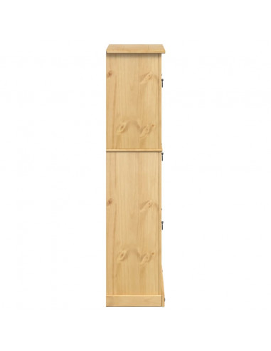 Scarpiera Corona 99x32x138 cm in Legno Massello di Pino