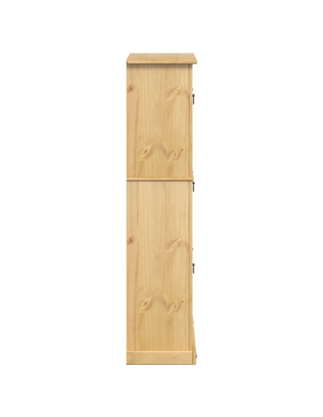 Scarpiera Corona 99x32x138 cm in Legno Massello di Pino