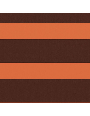 Paravento Balcone Arancione e Marrone 90x300 cm Tessuto Oxford