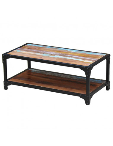 Tavolino da Salotto in Legno Massello di Recupero