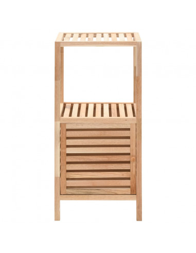 Armadietto da Bagno in Legno Massello di Noce 39,5x35,5x86 cm