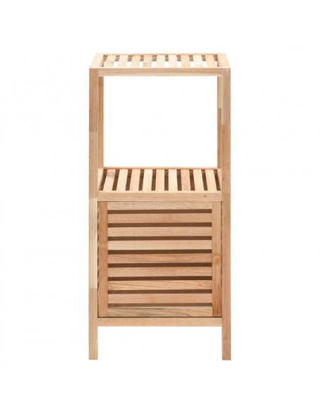 Armadietto da Bagno in Legno Massello di Noce 39,5x35,5x86 cm