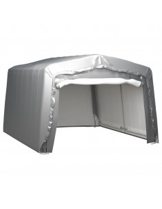 Tenda Capannone 370x370 cm Grigio Acciaio 2