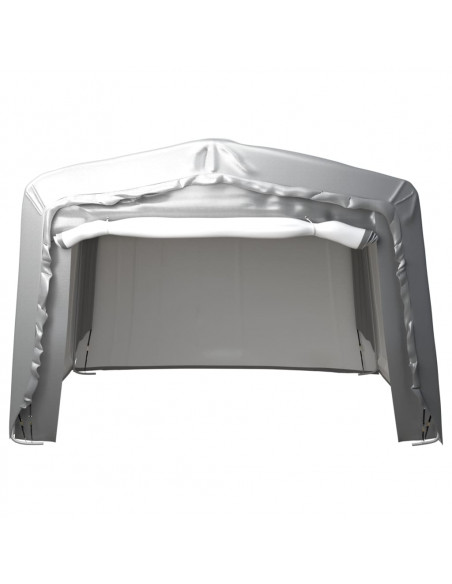 Tenda Capannone 370x370 cm Grigio Acciaio