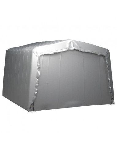 Tenda Capannone 370x370 cm Grigio Acciaio