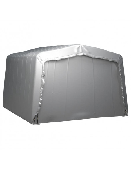 Tenda Capannone 370x370 cm Grigio Acciaio