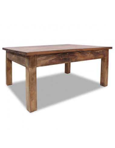 Tavolino da Salotto in Legno Massello di Recupero 98x73x45 cm