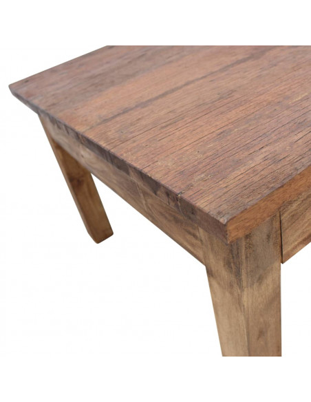 Tavolino da Salotto in Legno Massello di Recupero 98x73x45 cm