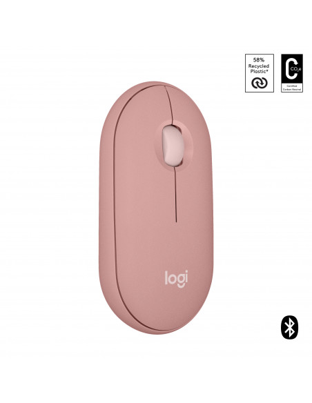 Logitech Pebble 2 M350s mouse Viaggio Ambidestro RF senza fili + Bluetooth Ottico 4000 DPI