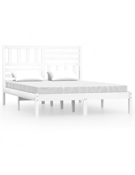 Giroletto Bianco in Legno Massello di Pino 160x200 cm