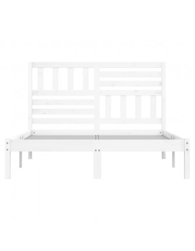 Giroletto Bianco in Legno Massello di Pino 160x200 cm