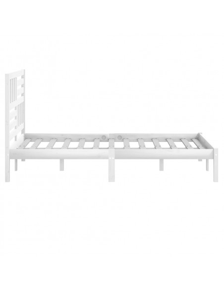 Giroletto Bianco in Legno Massello di Pino 160x200 cm