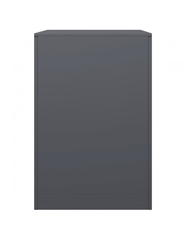 Rastrelliera per Legna da Ardere Antracite 60x40x60 cm Acciaio