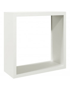 Rastrelliera per Legna da Ardere Bianca 100x40x100cm in Acciaio 2