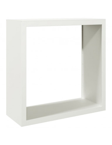 Rastrelliera per Legna da Ardere Bianca 100x40x100cm in Acciaio