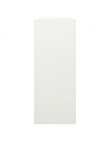 Rastrelliera per Legna da Ardere Bianca 100x40x100cm in Acciaio