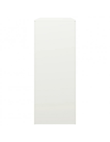 Rastrelliera per Legna da Ardere Bianca 100x40x100cm in Acciaio