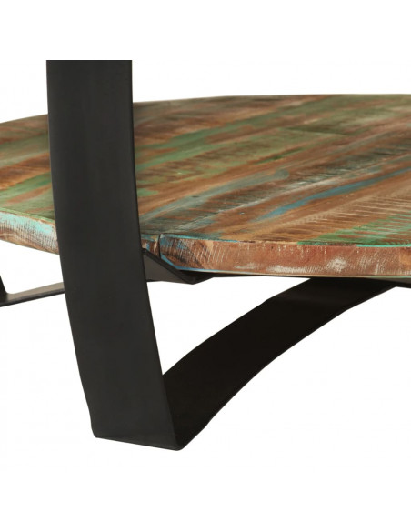 Tavolino da Salotto in Legno Massello Recuperato 65x32 cm