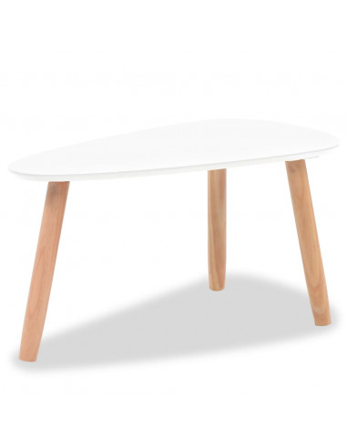 Set Tavolini da Caffè 2 pz in Massello di Pino Bianchi