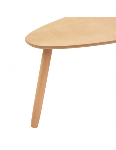 Set Tavolini da Caffè  2 pz in Massello di Pino Marroni