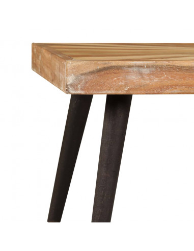 Tavolino da Salotto in Legno Massello di Mango 90x55x36 cm