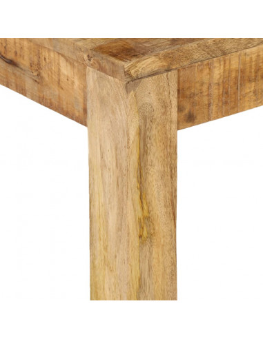 Tavolino da Salotto in Legno Massello di Mango 80x80x40cm