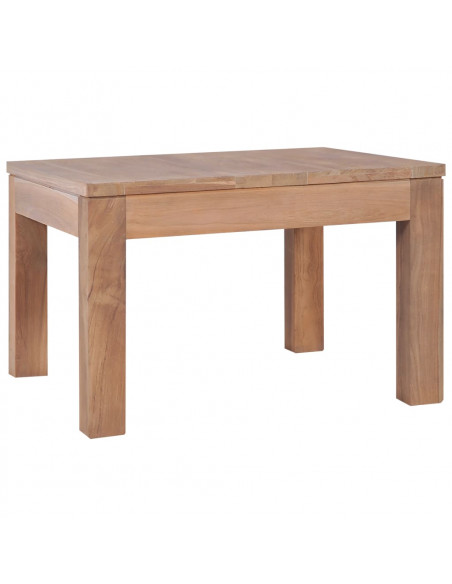 Tavolino da Salotto Legno Massello di Teak Naturale 60x60x40 cm