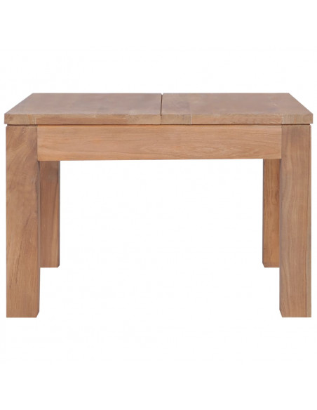 Tavolino da Salotto Legno Massello di Teak Naturale 60x60x40 cm