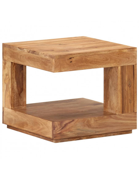 Tavolo da Salotto 45x45x40 cm in Legno Massello di Acacia