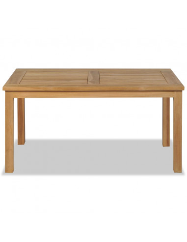 Tavolino da Salotto in Legno di Teak 90x50x45 cm