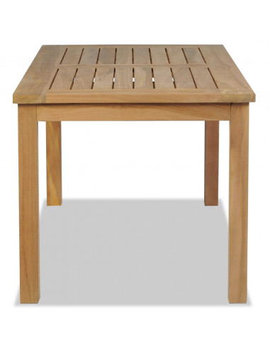 Tavolino da Salotto in Legno di Teak 90x50x45 cm