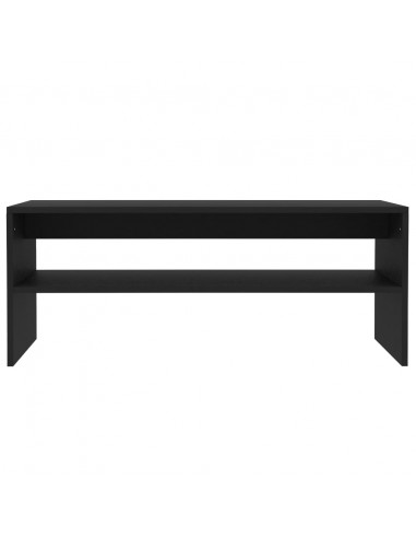 Tavolino da Salotto Nero 100x40x40 cm in Legno Multistrato