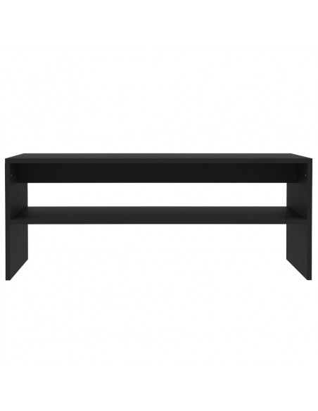 Tavolino da Salotto Nero 100x40x40 cm in Legno Multistrato
