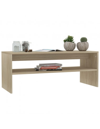 Tavolino da Salotto Rovere Sonoma 100x40x40cm Legno Multistrato