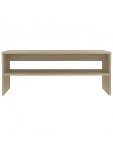 Tavolino da Salotto Rovere Sonoma 100x40x40cm Legno Multistrato