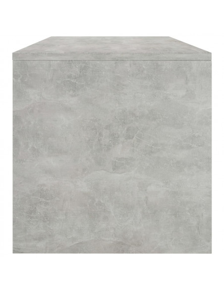 Tavolino Salotto Grigio Cemento 100x40x40 cm Legno Multistrato