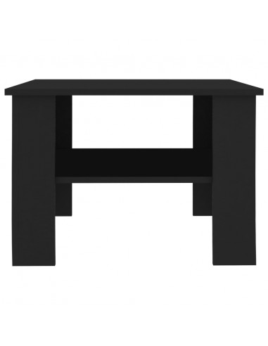 Tavolino da Salotto Nero 60x60x42 cm in Legno Multistrato